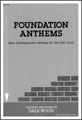 Foundation Anthems SAB Choral Score cover